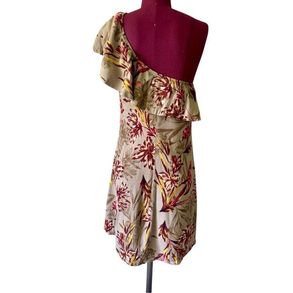 Astr The Label One Shoulder Mini Dress Multi Island Floral size L - Picture 3 of 10